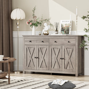 Tall sideboard online cabinet white